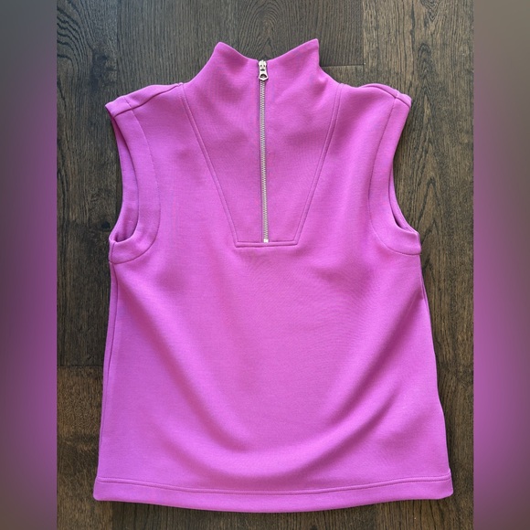 Varley Like New Magnolia Half Zip Double Soft Tank in Striking Purple XXS - Picture 2 of 6